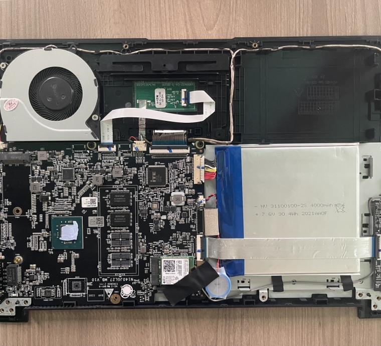 Linh kiện rã Laptop ABLE 1S ( Main, pin, phím, bản lề, Mặt C, D, Quạt tản nhiệt