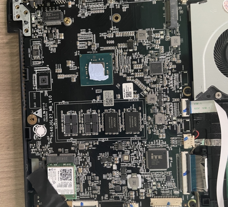 Linh kiện rã Laptop ABLE 1S ( Main, pin, phím, bản lề, Mặt C, D, Quạt tản nhiệt